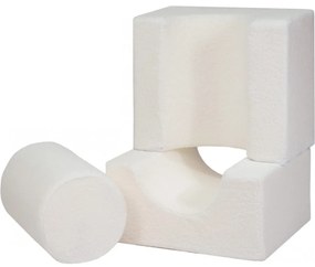 Boucle shape set 3-elementowy, biały - meowbaby®