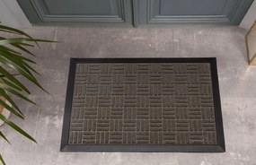 Wycieraczka 45x75cm materiałowa z gumowym spodem i krawędziami estetyczna