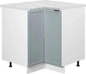Szafka narożna jasnoniebiesko-szary 80.5x60x82 fame-line