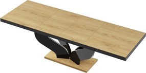 Rozkładany stół z dębowym dekorem na blacie Viva Hubertus