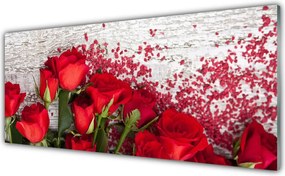 Panel Szklany Bukiet Królewskich Róż