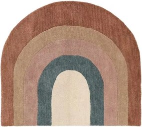 Kolorowy dywan w kształcie tęczy do pokoju dziecięcego Rainbow