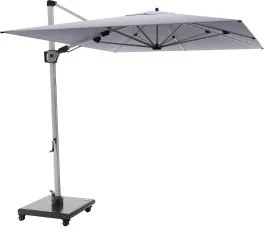 HYPERION 330 x 240 cm – luksusowy, huśtawkowy parasol ogrodowy z bocznym drążkiem : Kolor parasola - Szary