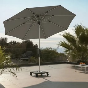 KNIRPS PHOENIX 315 cm - parasol ogrodowy : Kolor parasola - Jasnoszary