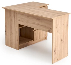 Biurko narożne BEGA dąb artisan HALMAR