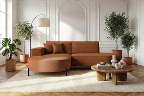 Narożnik Parma Studio Hills, tkanina Poso, lewy, pomarańczowy (40)