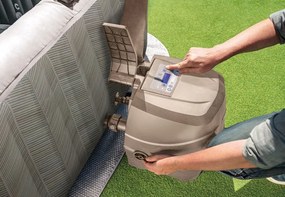 Basen SPA z hydromasażem Intex 472, jacuzzi ogrodowe 196 cm, 6 osób, WiFi