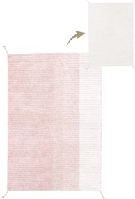 Jasnoróżowy bawełniany dywan 120x160 cm Gelato Pink – Lorena Canals
