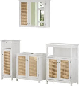 Zestaw mebli łazienkowych biały 60x35x58 rosario