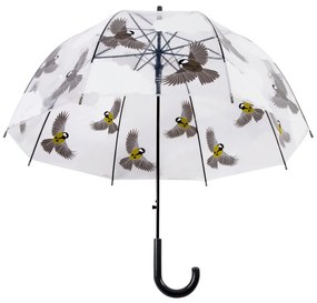 Przezroczysty parasol z motywem ptaków Esschert Design, ⌀ 80,8 cm