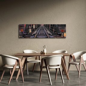Obraz mostu kolejowego (170x50 cm)