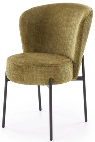 Krzesło tapicerowane tkanina oliwkowy, zielony K590