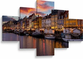 Obraz - Nyhavn, Kopenhaga (125x70 cm)