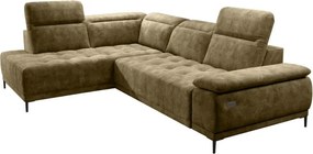 Narożnik FOCUS L z elektryczną regulacją siedziska Lewostronny w tkaninie Promocyjnej SALVADOR 10 WERSAL