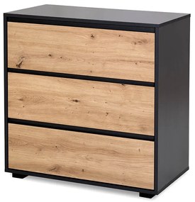 Komoda dla dzieci DALIA 80cm antracyt/dąb LITTLE SKY