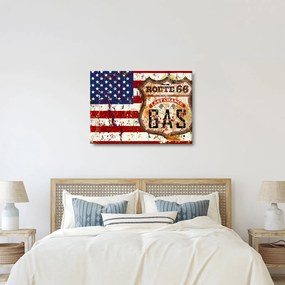Obraz - Vintage flaga (70x50 cm)