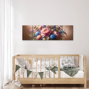 Obraz - Stół pełen kwiatów (170x50 cm)