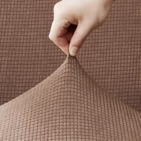 4Home Elastyczny pokrowiec na 2-osobową kanapę Magic clean brązowy, 145 - 185 cm