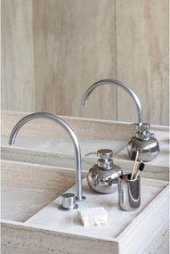 Dozownik do mydła ceramiczny w kolorze srebra 200 ml Lotus – Mette Ditmer Denmark