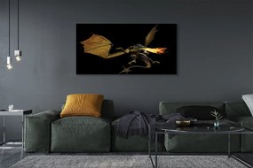 Zdjęcie na płótnie Smok Zionący Ogniem