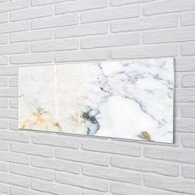 Panel szklany do Kuchni Biały Marmur na Ścianę