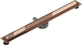 Mexen Flat 360° M13 odpływ liniowy obrotowy 2w1 90 cm, różowe złoto - 1610090-40