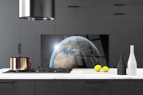 Panel Szklany Błękitna Planeta w Kosmosie