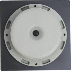 Zestaw 6 reflektorów gruntowych czarnych kwadratowych z LED IP65 solarnych - Terry