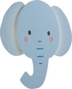 Dziecięca lampa ścienna niebieska z LED z 3-stopniowym ściemnianiem - Ellie the Elephant