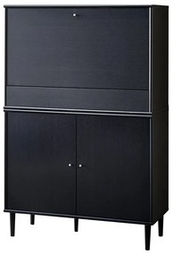 Czarna szafka na wino w dekorze jesionu 89x136 cm Mistral – Hammel Furniture
