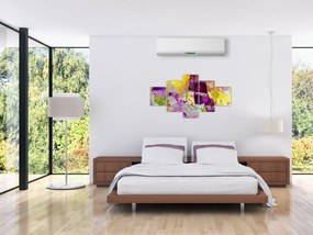 Obraz abstrakcji - malarstwo (125x70 cm)