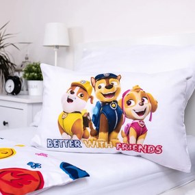 Bawełniana pościel dziecięca do łóżeczka 100x135 cm Paw Patrol – Jerry Fabrics
