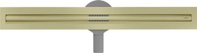 Mexen Flat 360° Slim odpływ liniowy obrotowy 60 cm, złoty szczotkowany - 1A41060