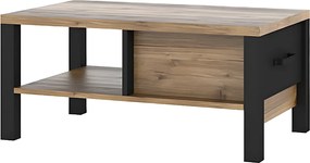 Stolik kawowy OLIN 1S 90x56 appenzeller fichte/czarny