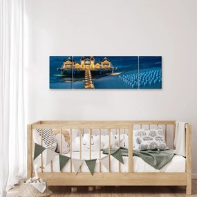 Obraz - hotel na plaży (170x50 cm)
