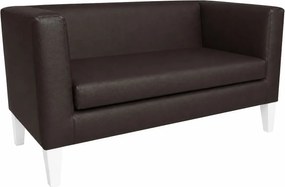 Sofa Monaco : Kolor nogi - Biała, Kolor tkaniny - EKO-SKÓRA - 19D, Typ tkaniny - Eko-skóra , Wysokość nogi - 20 cm