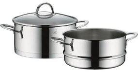 Kela Garnek do gotowania na parze ze stali nierdzewnej z pokrywką CAILIN, 20 cm