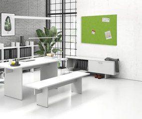 Panel akustyczny ścienny 120 x 80 cm, zaokrąglone rogi, oliwkowy