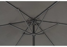 Czarny parasol ogrodowy ø 300 cm Roja – Rojaplast