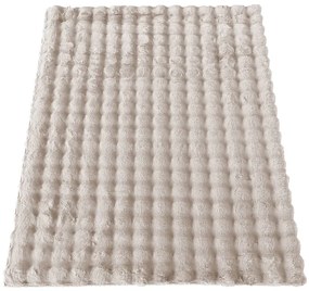 Miękki dywan 3D typu shaggy latte P9-G56