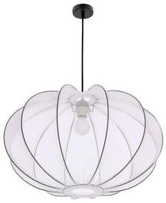 Biała lampa wisząca z abażurem - D197-Emesso