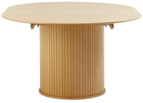 Okrągły rozkładany stół w dekorze dębu ø 120 cm Nola – Unique Furniture