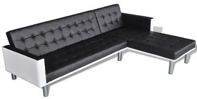 Rozkładany czarny narożnik - Iwez 5Q