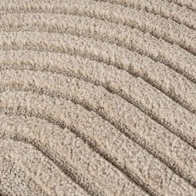 Dywan nowoczesny 3D Art beżowy  Geometria 60 cm x 110 cm