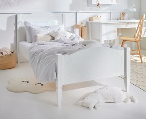 Białe łóżko dziecięce 90x200 Royal
