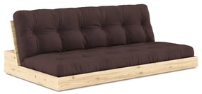 Ciemnobrązowa rozkładana sofa 196 cm Base – Karup Design