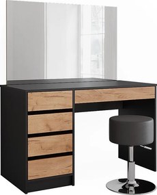 Toaletka antracyt/złoty dąb 120x55x75 sherry