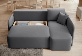 PROMOCJA Ciemnoszary narożnik HADSON prawy róg II klasa jakości Wersja: Prawy róg