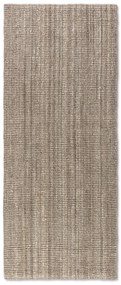 Dywan naturalny jutowy ręcznie tkany Boucle brązowo-szary 80 cm x 150 cm