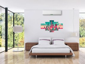 Obraz – Metropolia w stylu pop-art (125x70 cm)